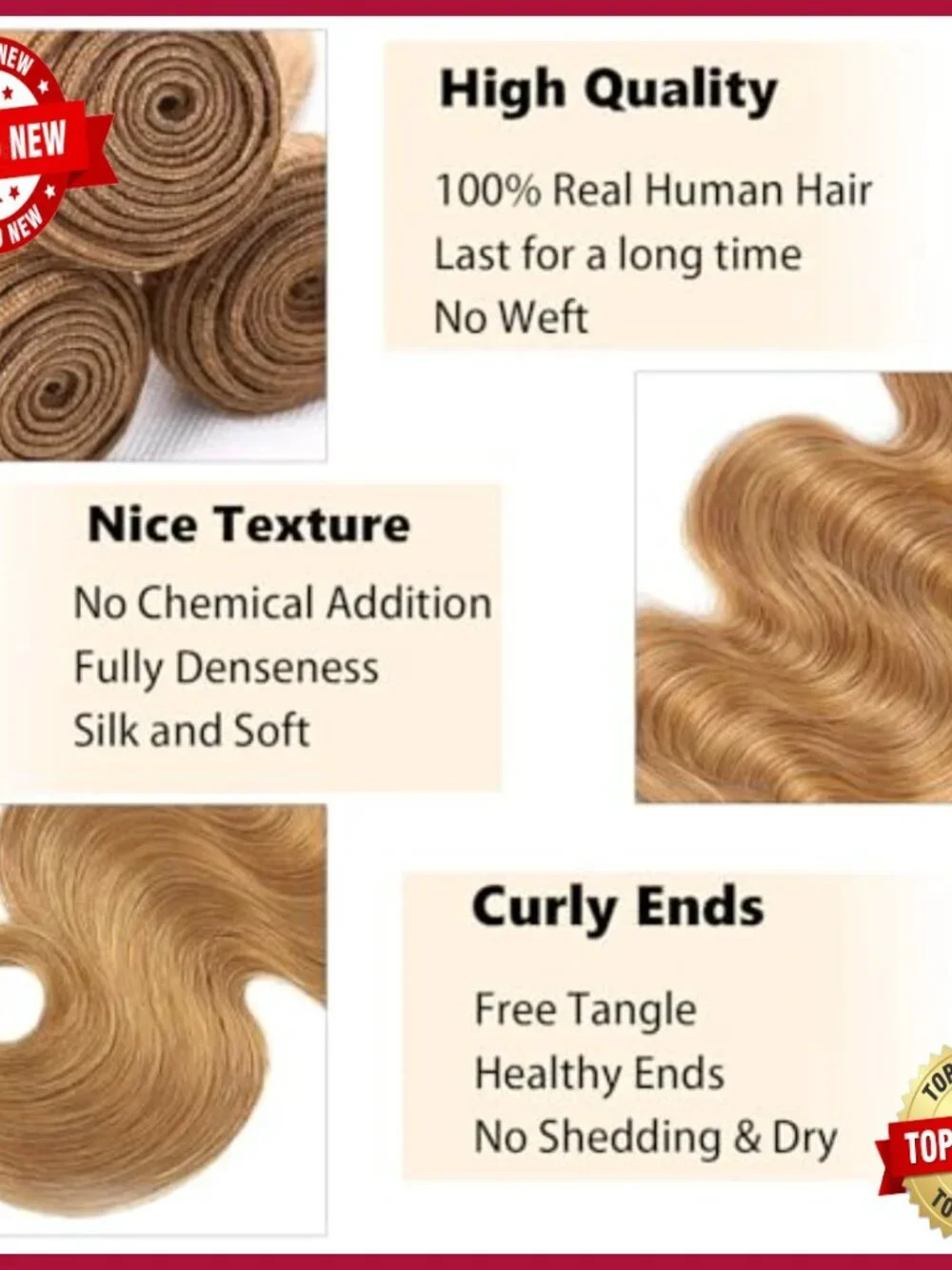 Brazilian Virgin Human Hair Extensions Body Wave Bundles 14-18 Inch